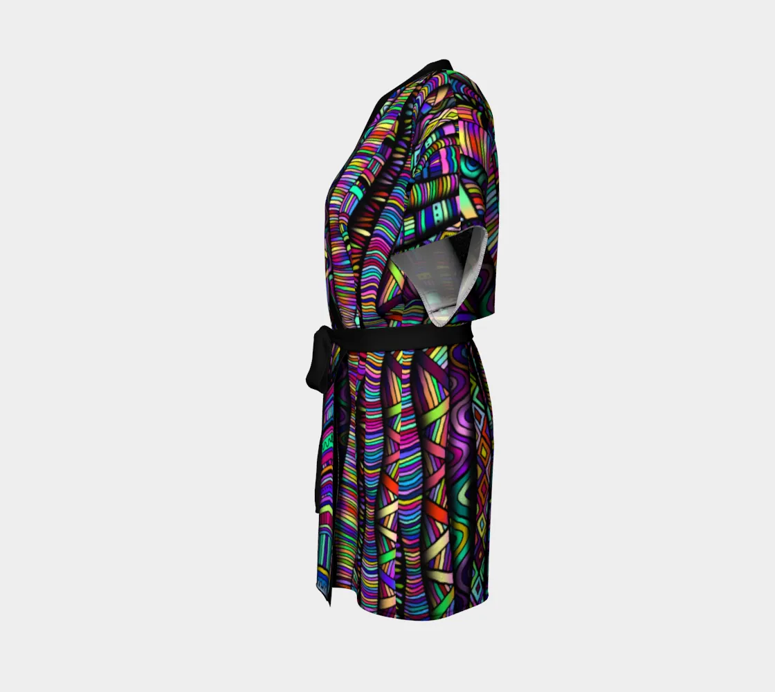 Rainbow Tribe Kimono Robe