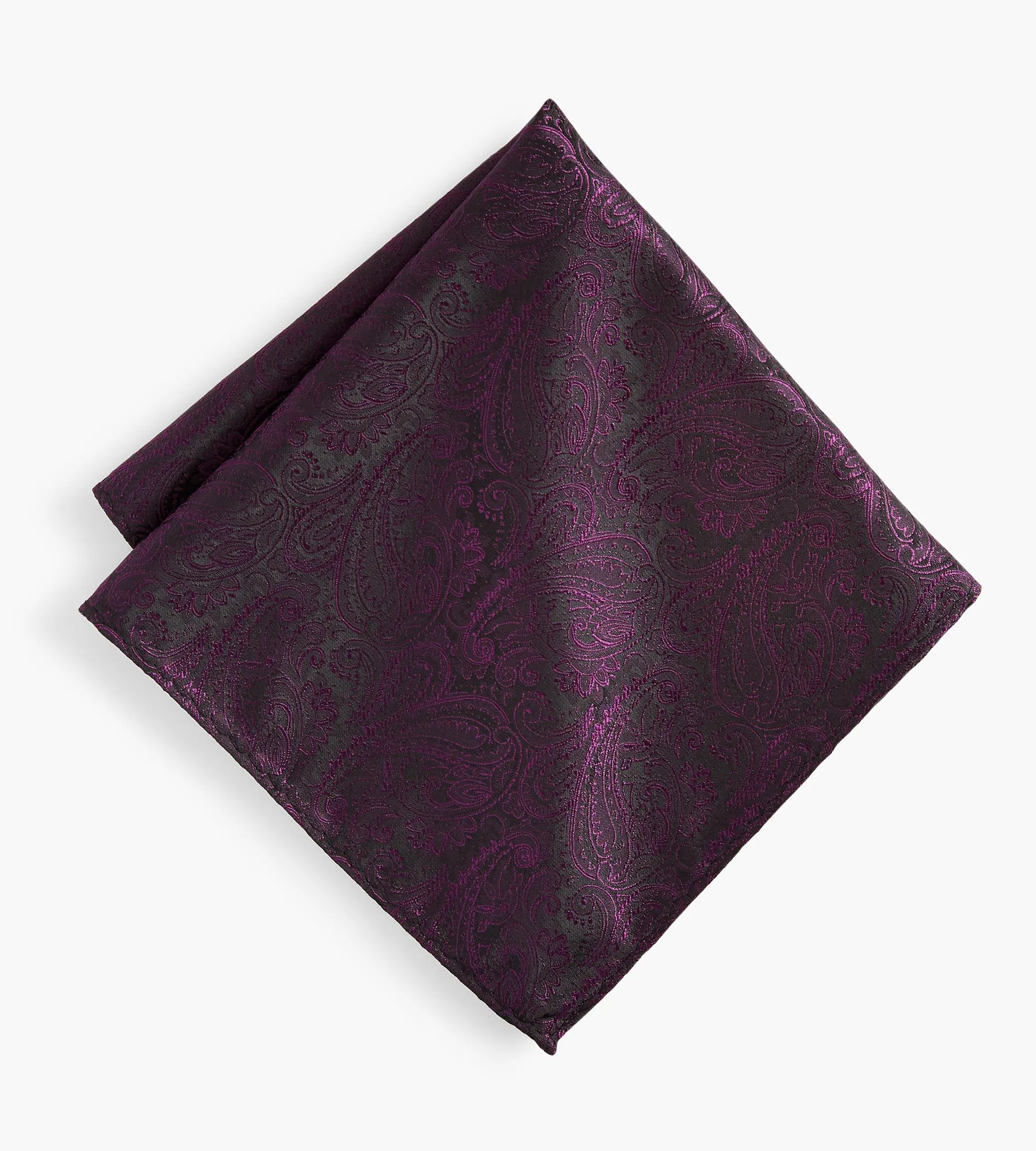 Tonal Paisley Pocket Square