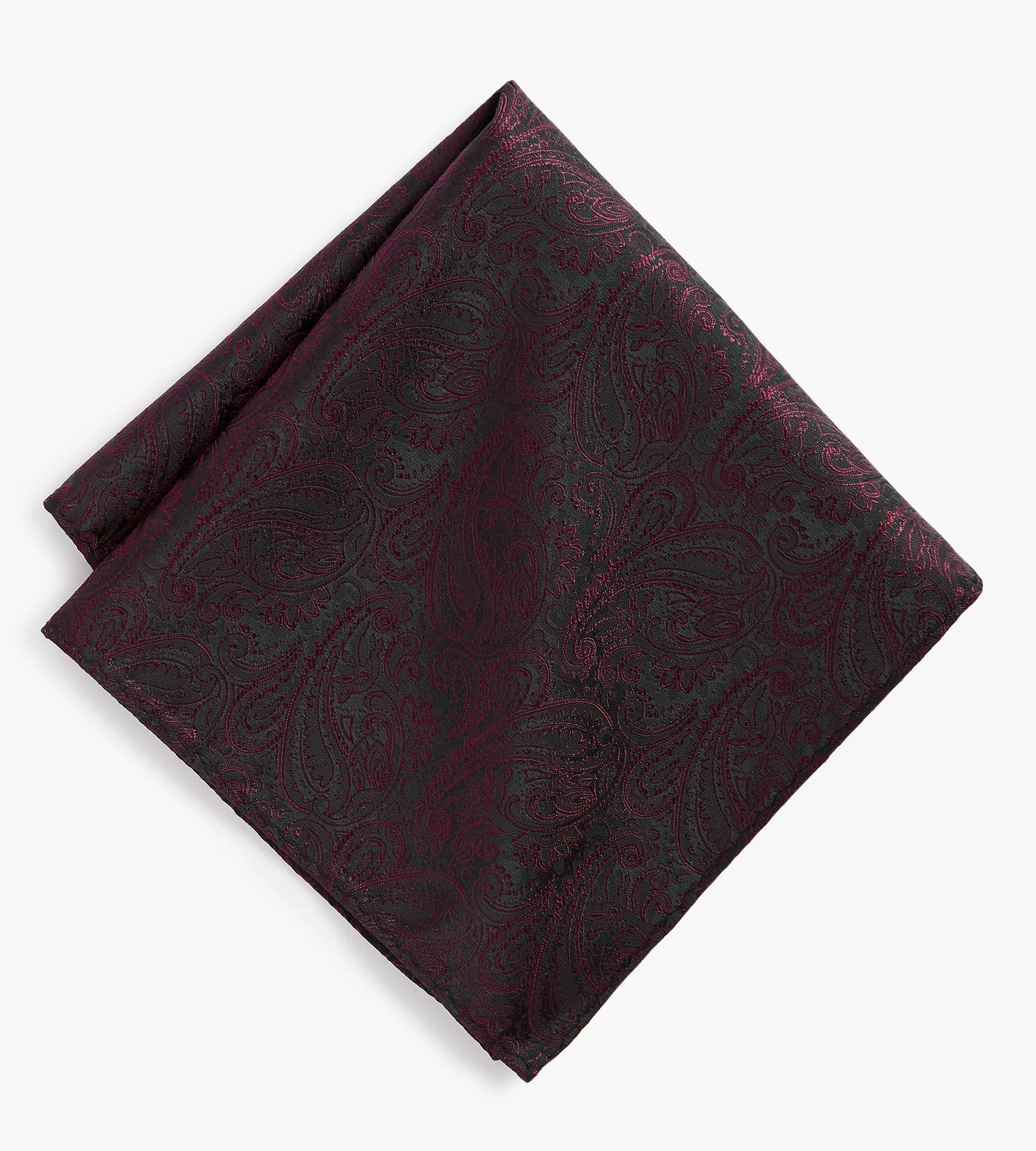 Tonal Paisley Pocket Square