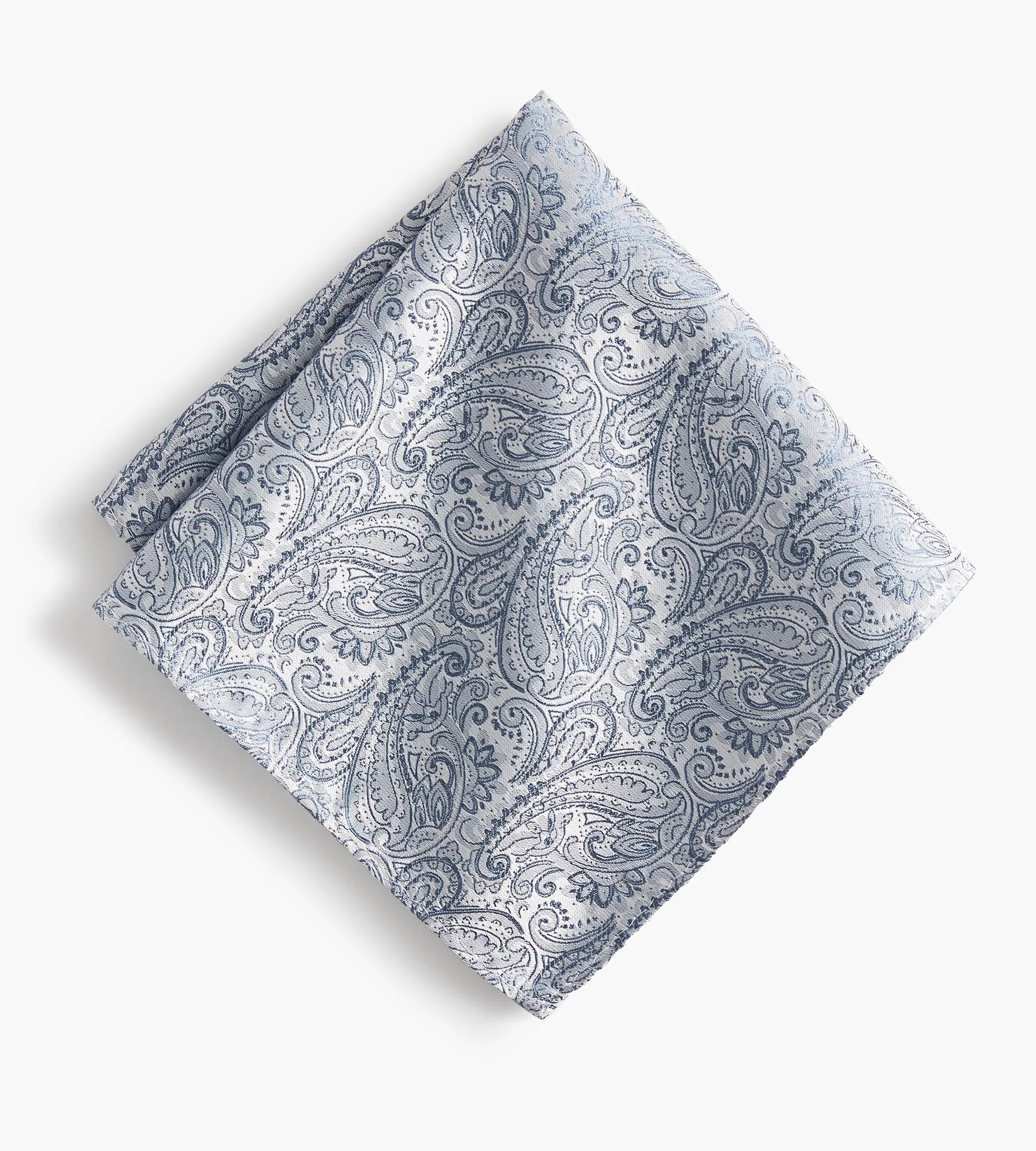 Tonal Paisley Pocket Square