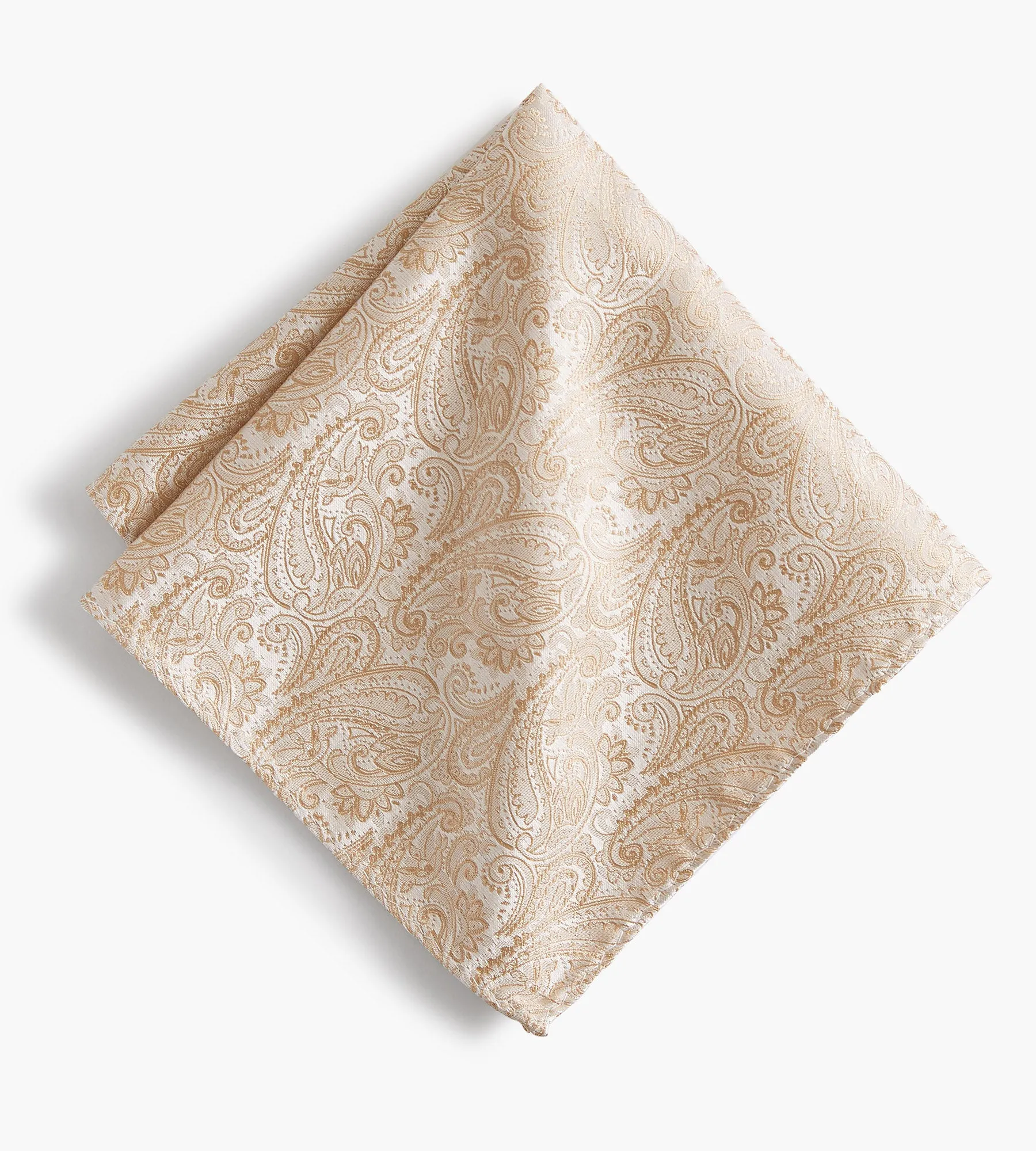 Tonal Paisley Pocket Square