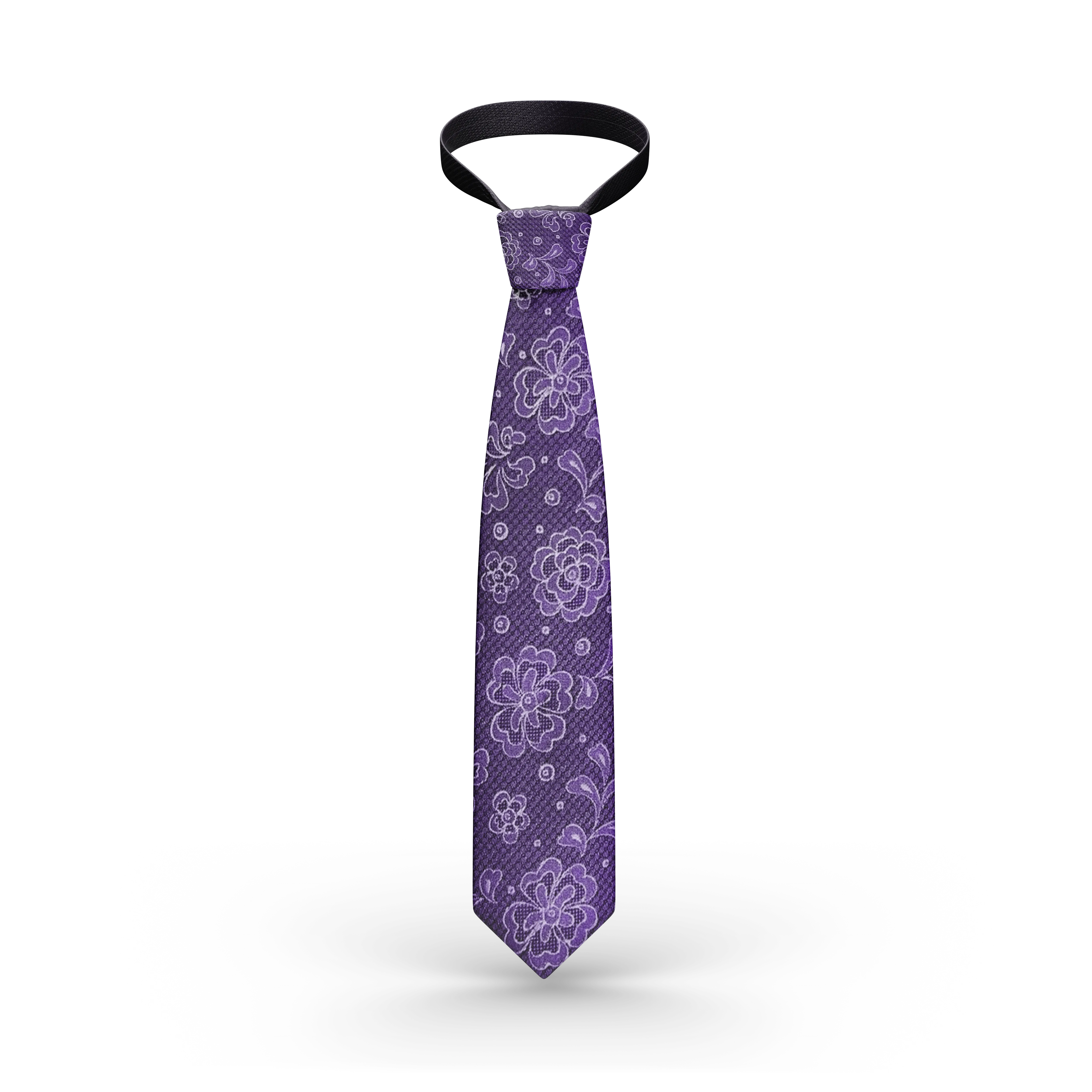 Vercini Light purple Floral tie