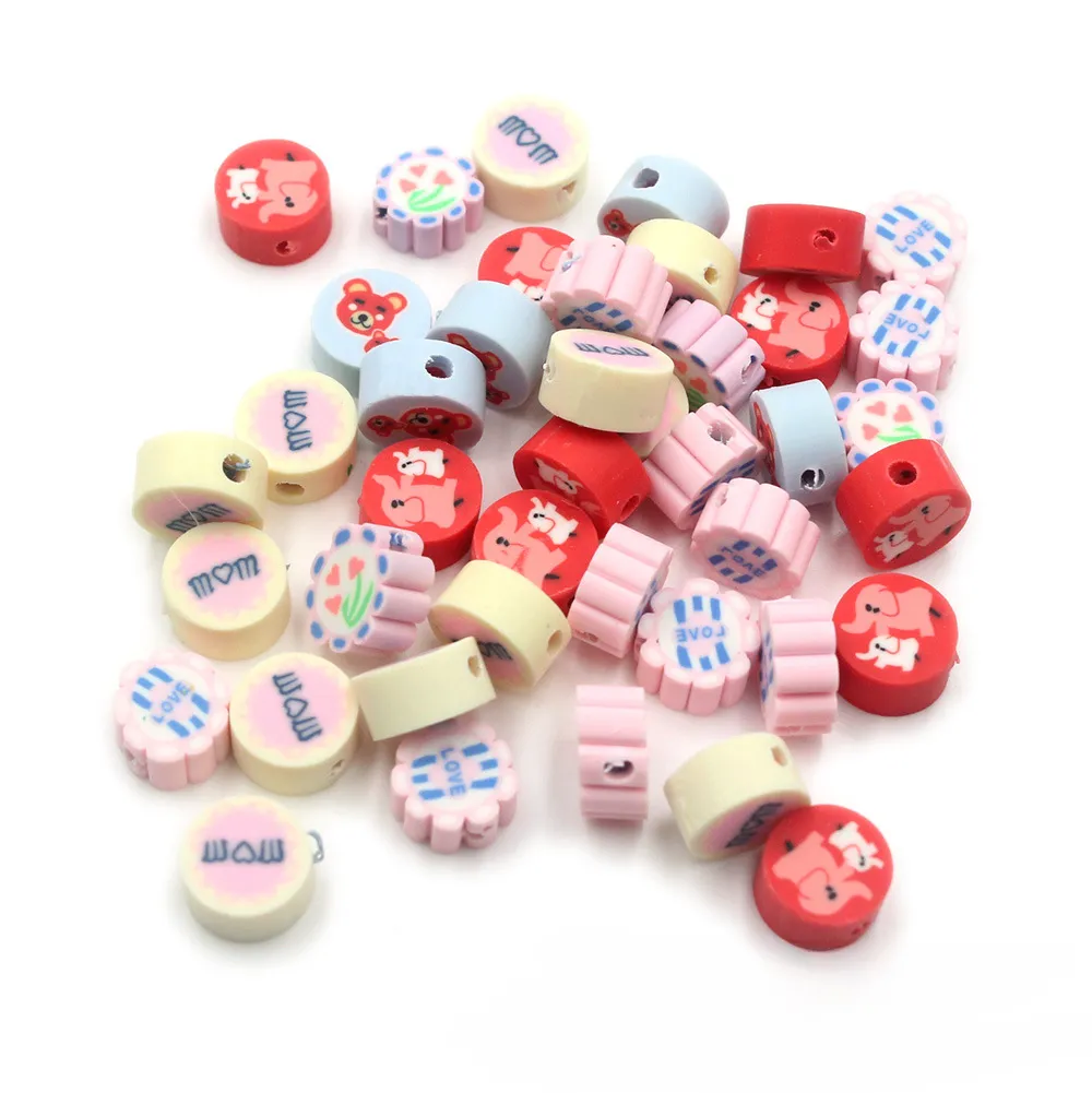 Wholesale 1000pcs/pack Smiley Face Soft Clay Sheet Beads