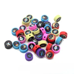 Wholesale 1000pcs/pack Spaceship Soft Pottery Beads