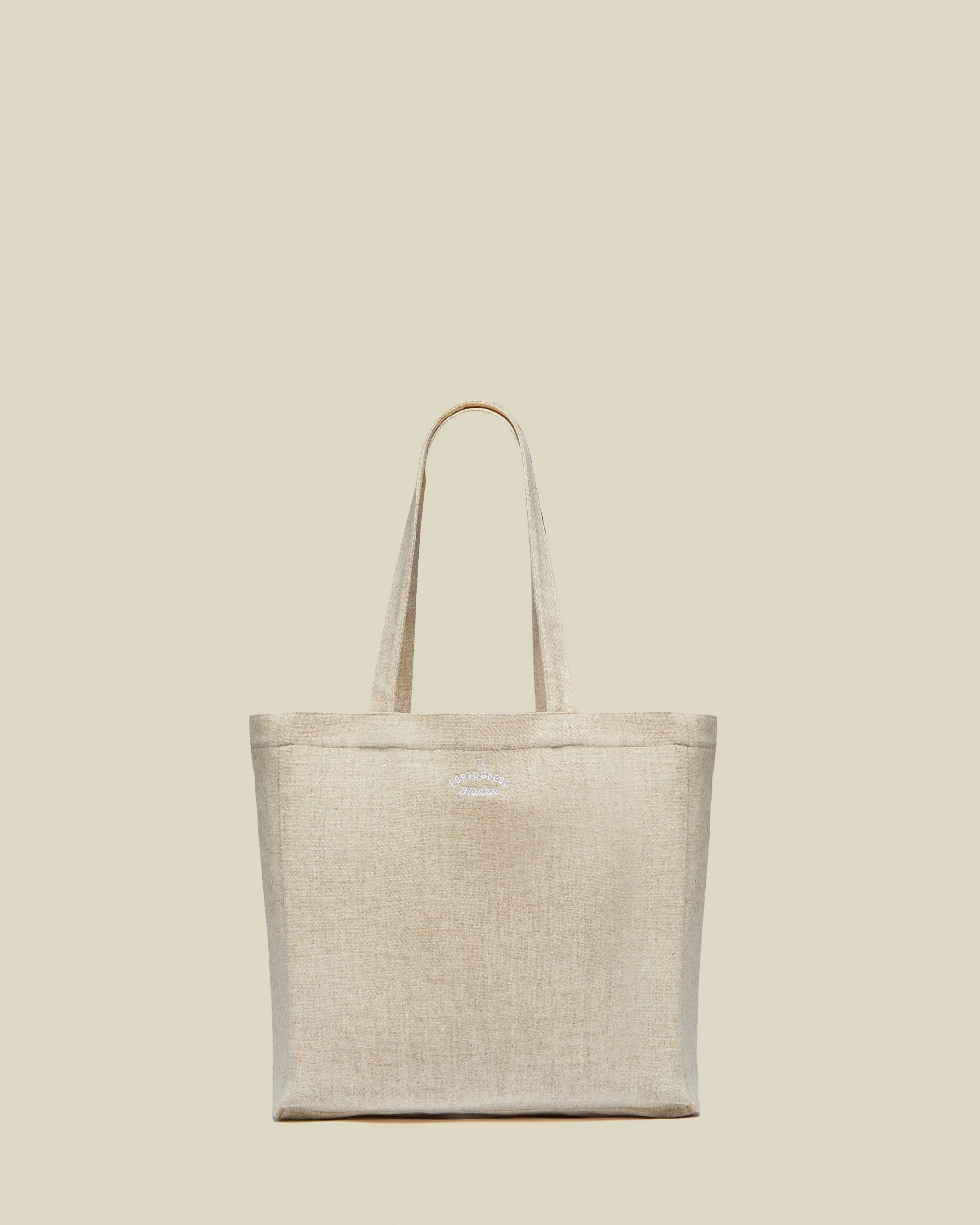 Wool Field Tote Bag - Ecru