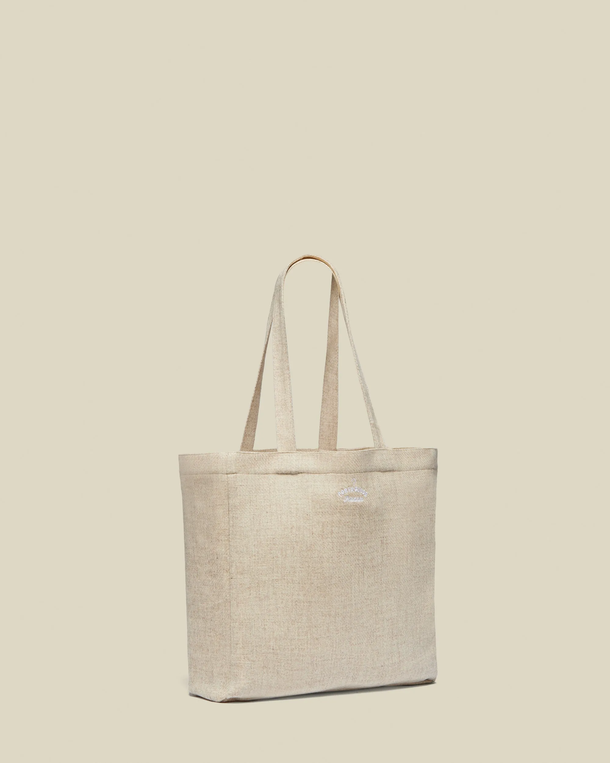 Wool Field Tote Bag - Ecru