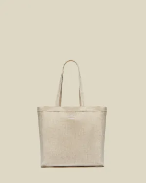 Wool Field Tote Bag - Ecru